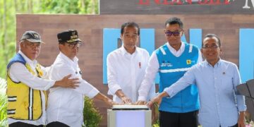 Presiden Jokowi Tandai Pembangunan PLN Hub, Pusat Ekosistem Transisi Energi dan Layanan Digital di Jantung IKN