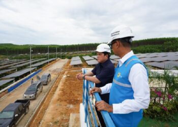 Tinjau PLTS PLN di IKN, Menteri BUMN Pastikan Peringatan HUT RI Gunakan Listrik Hijau