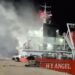 Kapal HY Angel Panama Terbakar di Pelabuhan Internasional Kijing