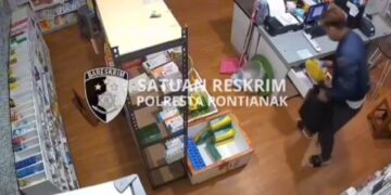Pelaku Pembobolan Apotek Agung Siantan Ditangkap, Gasak Rp34 Juta dan HP