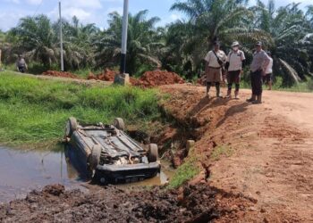 Lakalantas Tunggal di Kubu Raya, Lansia 90 Tahun Meninggal Terjebak Dalam Mobil