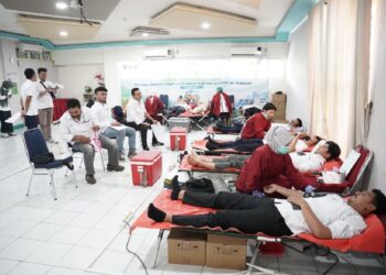 PLN Pontianak Gelar Donor Darah Peringati Bulan K3 Nasional 2026