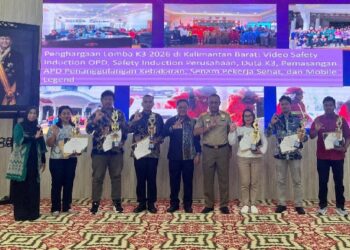 PLN UP3 Pontianak Raih Penghargaan K3 dari Pemprov Kalbar