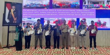 PLN UP3 Pontianak Raih Penghargaan K3 dari Pemprov Kalbar